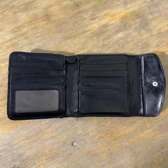 Patricia Nash Black Leather Wallet with Floral Design - Picture 5 of 7